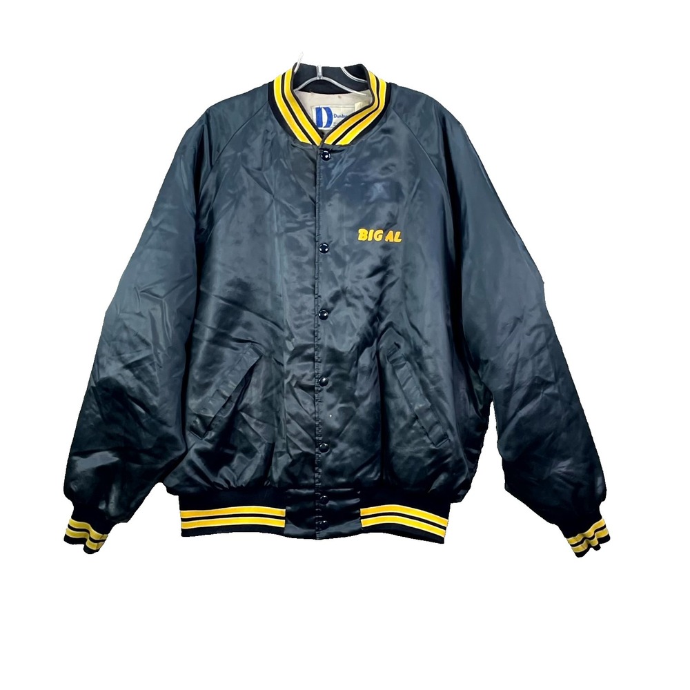 VTG Dunbrooke Pla-Jac Bomber Varsity Jacket Mens 2XL Three Amigos Pawn‎ USA Made
